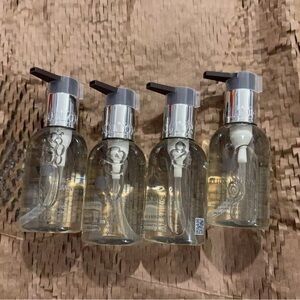 Clear Pump Bottles with Silver Dispensers